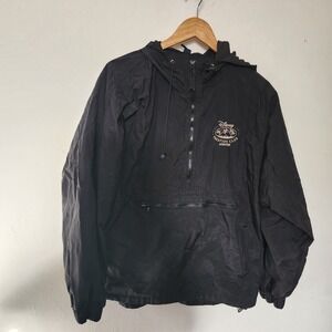 Vintage Disney Vacation Club Black Windbreaker Jacket Small